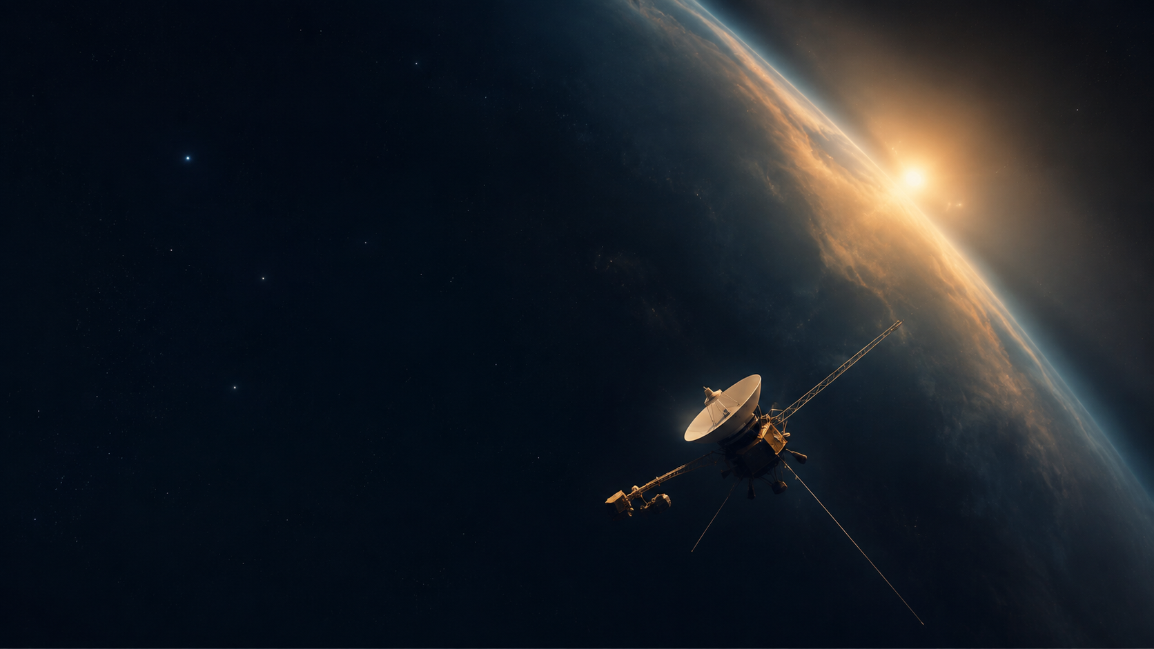 Voyager spacecraft in interstellar space